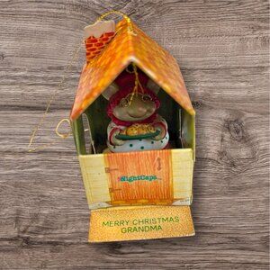Vintage Enesco NightCaps Merry Christmas Grandma Ornament